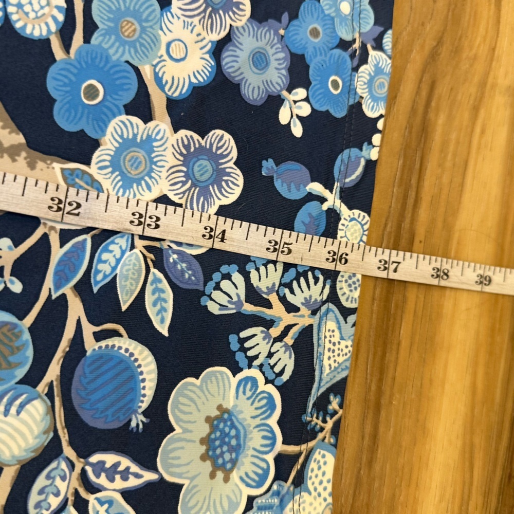 J.McLaughlin Marianne Dress Floral Sucre Blossom Elephant Navy Silver Small - Picture 6 of 7